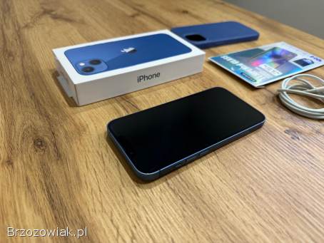 Okazja!  Iphone 13 -  kolor Niebieski!  Kondycja Baterii 100!  Super Stan!