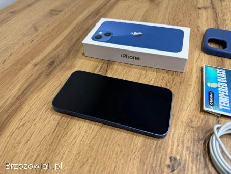 Okazja!  Iphone 13 -  kolor Niebieski!  Kondycja Baterii 100!  Super Stan!