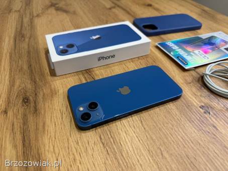 Okazja!  Iphone 13 -  kolor Niebieski!  Kondycja Baterii 100!  Super Stan!