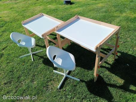 2 komplety biurko regulowane Ikea Flisat i krzesło Ikea Loberget Sibben cena kmp