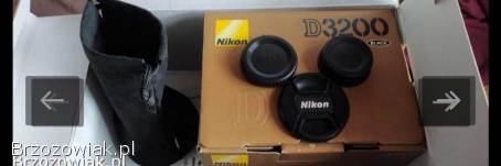 Aparat NIKON D3200 + Obiektyw NIKKOR LENS