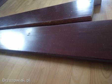 Parapety drewniane solidne – Mahoń– 2 sztuki