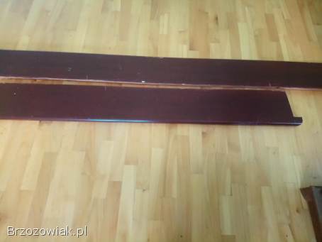 Parapety drewniane solidne – Mahoń– 2 sztuki