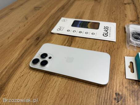 Okazja!  Iphone 15 Pro Max 256GB!  Tytanowa Biel!  Gwarancja!  Super stan!