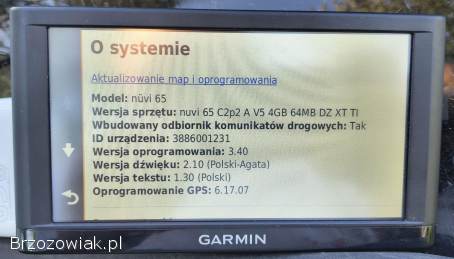NAWIGACJA SAMOCHODOWA GARMIN NUVI 65