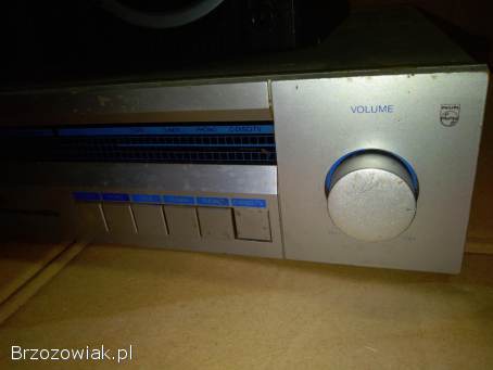 Miniwieża wzmacniacz philips + kolumny komplet na części