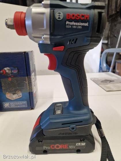 Klucz udarowy Bosch GDX 18V-285 + 2 x aku + ładowarka