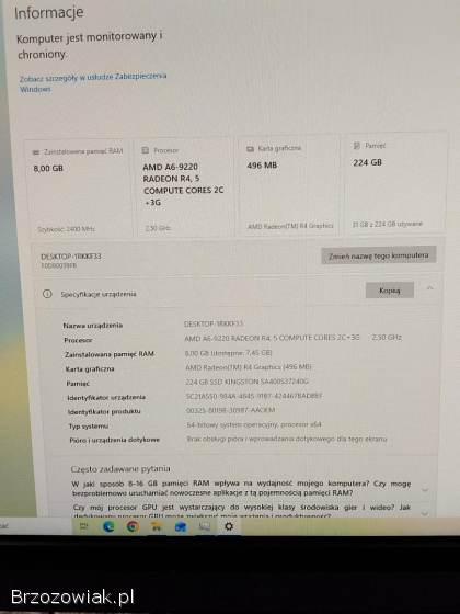 Komputer Lenovo Ideacentre AIO 520-22AST