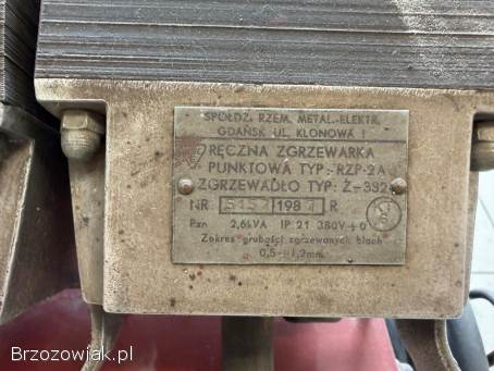 Ręczna zgrzewarka punktowa RZP-2A -  JAK NOWA
