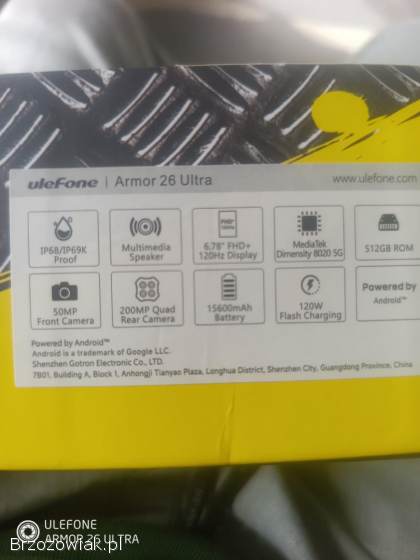 Smartfon ULEFONE Armor 26 Ultra 12/512 + akcesoria