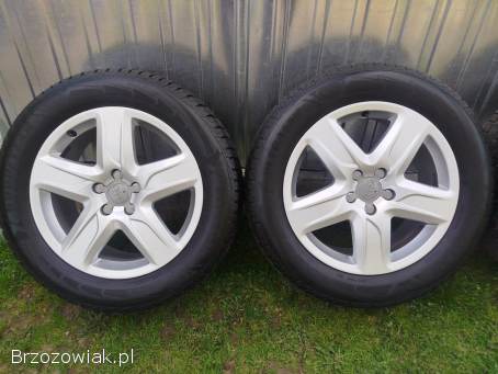 4 koła 18 cali alufelgi oryg AUDI A4 A6 Q3 Q5 opony GOODYEAR