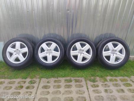 4 koła 18 cali alufelgi oryg AUDI A4 A6 Q3 Q5 opony GOODYEAR