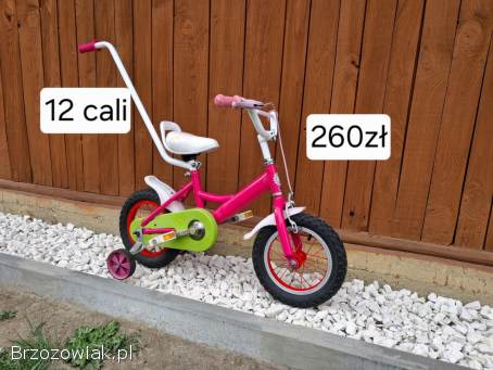 3 Rowerki; 2x16 cali i 12 cali dla chłopaka i dziewczynek
