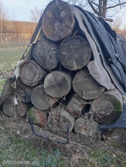 Bale słupy drewniane (jodłowe)