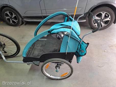 PROFEX Przyczepka rowerowa / Jogger 2 w 1 -  2 dzieci.