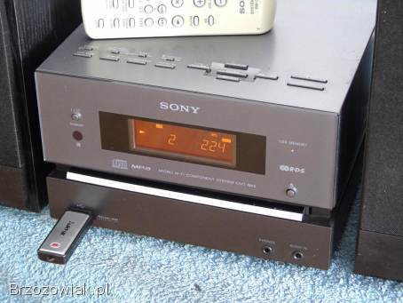 Wieża Sony pilot USB mp-3 CD RDS AUX kol.  DOSTAWA