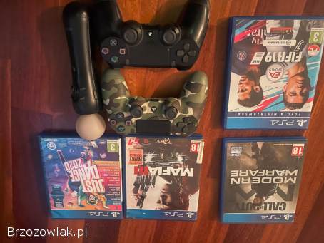 Konsola ps4+ akcesoria + gry
