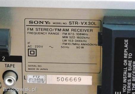 Amplituner Sony STR-VX30L sprawny Vintage.  WYSYŁKA.