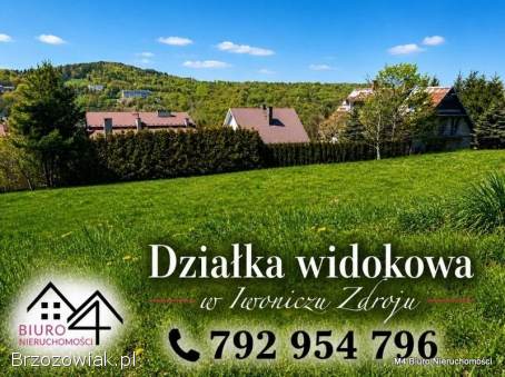 PIĘKNA WIDOKOWA DZIAŁKA W IWONICZU ZDROJU