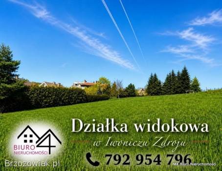PIĘKNA WIDOKOWA DZIAŁKA W IWONICZU ZDROJU