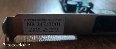 Wewnętrzny modem telefoniczny 56k na złącze PCI