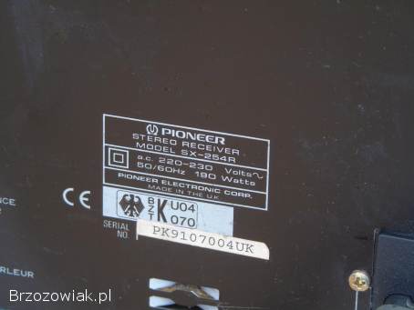 Japoński amplituner Pioneer SX-254 R ładny i sprawny.  WYSYŁKA