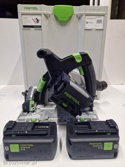 Festool Zagłębiarka TSC 55 KEB Basic + 2 x akumulator 5,  0 Ah + Kątownik FS-KS