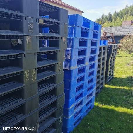 Palety Plastikowe Solidne Grube 1200x1000x150mm I 1200x800x1230mm
