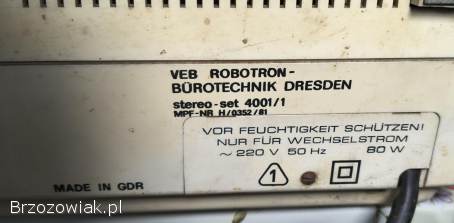 Stare Radio Adapter RFT Robotron stereo-set 4001/1 DDR