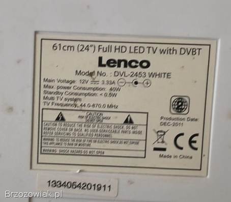 Telewizor Ful HD LED 24 12V wbudowane DVD