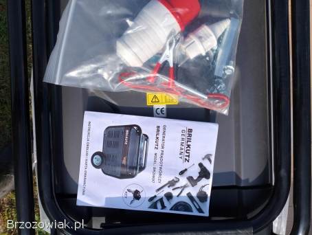NOWY agregat prądotworczy 7,  3-kW,  3 fazowy BRILKUTZ BR 2980XZ