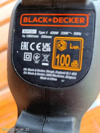 BLACK DECKER BEHT251 ELEKTRYCZNE NOŻYCE DO ŻYWOPŁOTU 450W 50cm BD-BEHT25,  1