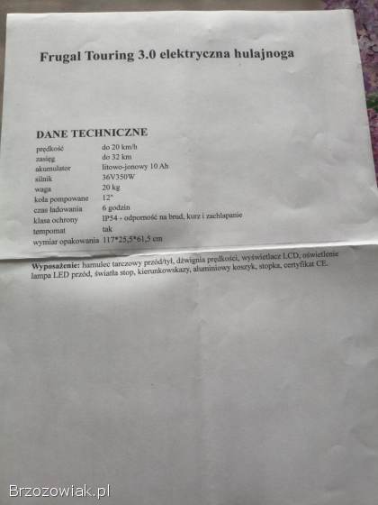 Sprzedam hulajnogę elektryczną