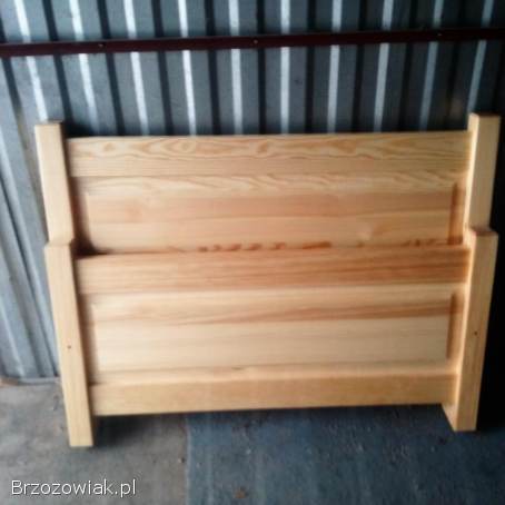 Łóżko 90x200 z drewna sosnowego z materacem nowe