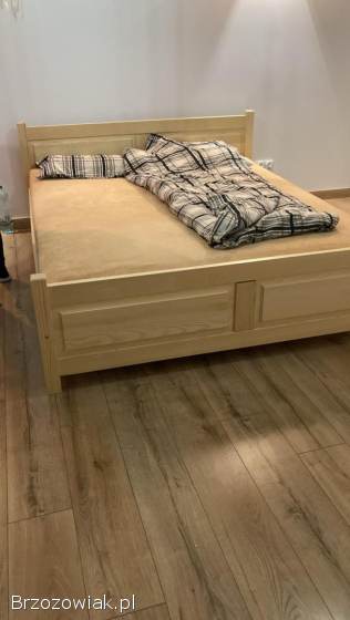 Łóżko 120x200 z drewna sosnowego z materacem nowe
