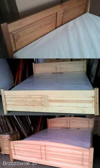 Łóżko 120x200 z drewna sosnowego z materacem nowe