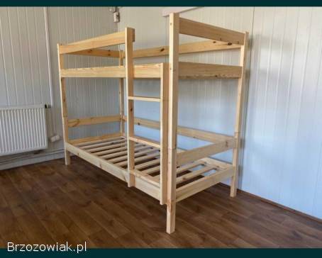 Łóżko piętrowe z materacami nowe
