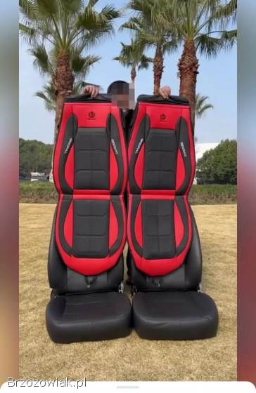 2 nowe solidne pokrowce samochodowe czerwone