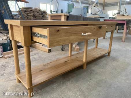Producent / Konsola Dębowa / Sekretarzyk Pod Wymiar / Lite Drewno Styl LOFT / Sk
