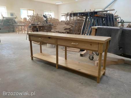 Producent / Konsola Dębowa / Sekretarzyk Pod Wymiar / Lite Drewno Styl LOFT / Sk