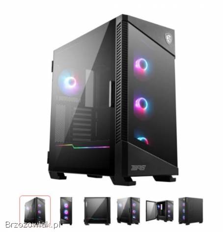 NOWY PROFESJONALNY KOMPUTER GAMINGOWY MSI DO GIER Z LEDAMI ARGB!  DDR5 AM5,  WIFI-7