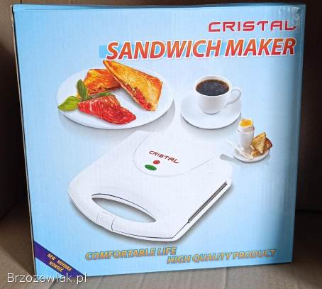 Opiekacz do kanapek Cristal Sandwich Maker -  idealny do tostów