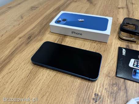 Okazja!  Iphone 13 -  Niebieski!  Kondycja Baterii 100!  Super Stan!  Gwarancja!