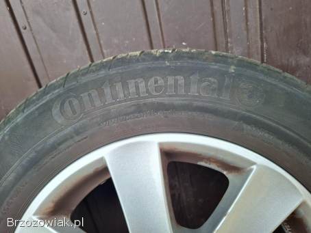 Koła felgi aluminiowe alufelgi BORBET 15 5x112 opony Continental 195/65R15 7 mm