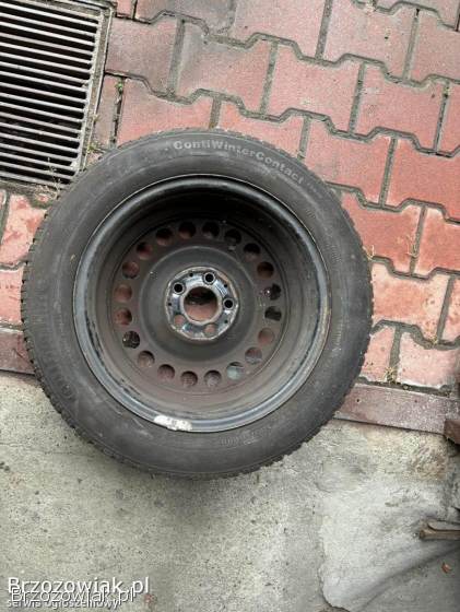 Felgi stalowe 16 calowe AUDI BMW z oponami zimowymi Continental 205/55 R16