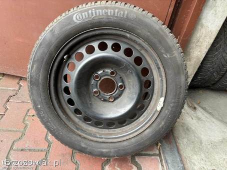 Felgi stalowe 16 calowe AUDI BMW z oponami zimowymi Continental 205/55 R16