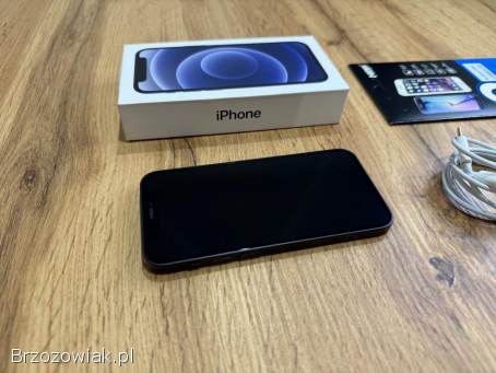 Okazja!  Iphone 12 Mini Midnight!  Super Stan!  Gwarancja!  Bateria 100!