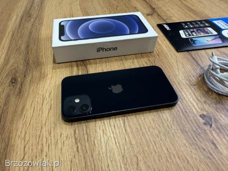 Okazja!  Iphone 12 Mini Midnight!  Super Stan!  Gwarancja!  Bateria 100!