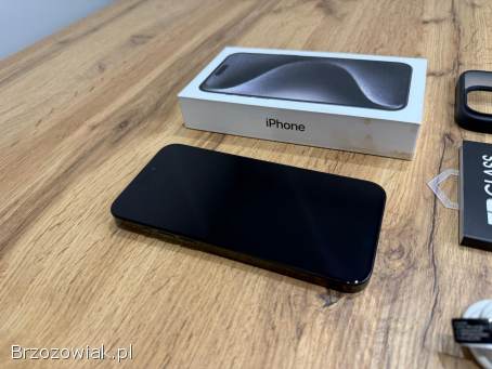 Okazja!  Iphone 15 Pro Max 256GB!  Czarny!  Gwarancja!  Jak Nowy!  Bateria 100!