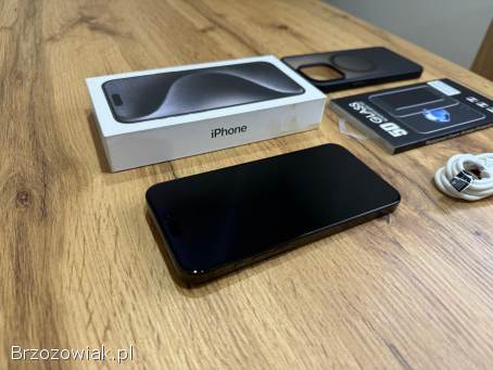 Okazja!  Iphone 15 Pro Max 256GB!  Czarny!  Gwarancja!  Jak Nowy!  Bateria 100!